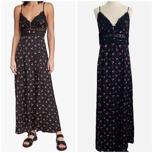 Free People Out & About Maxi Slip Dress - Picture 1 of 10
